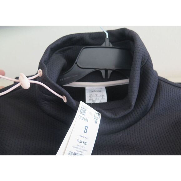 adidas GL2196 Women's Sz S Black/Light Pink Intuitive Warmth Sweatshirt - Picture 3 of 6